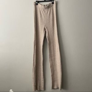 High waisted ribbed lounge pant